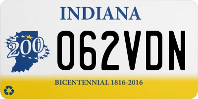 IN license plate 062VDN