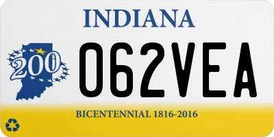 IN license plate 062VEA
