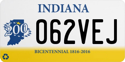 IN license plate 062VEJ