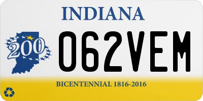 IN license plate 062VEM
