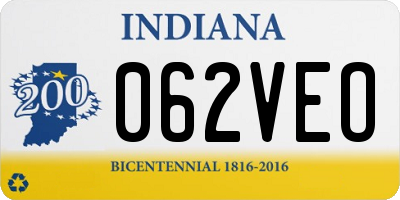 IN license plate 062VEO