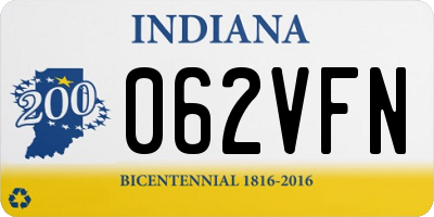 IN license plate 062VFN