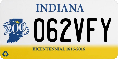 IN license plate 062VFY