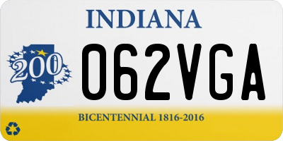 IN license plate 062VGA
