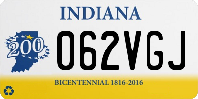 IN license plate 062VGJ