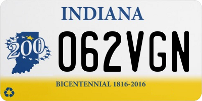 IN license plate 062VGN