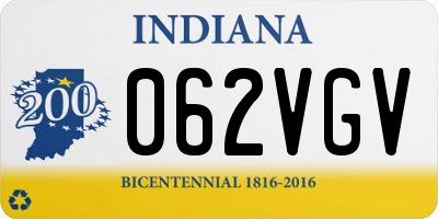 IN license plate 062VGV