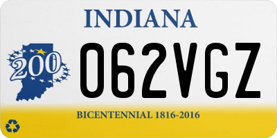 IN license plate 062VGZ