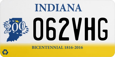 IN license plate 062VHG