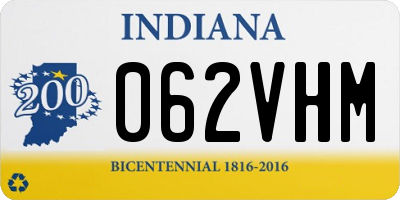 IN license plate 062VHM