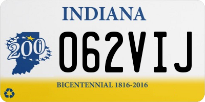 IN license plate 062VIJ
