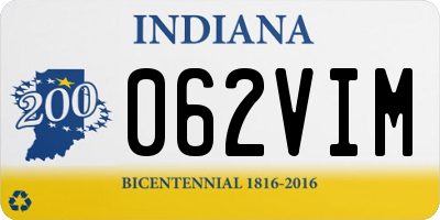 IN license plate 062VIM