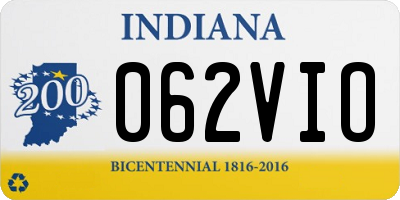 IN license plate 062VIO