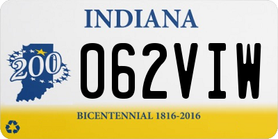 IN license plate 062VIW