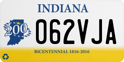 IN license plate 062VJA