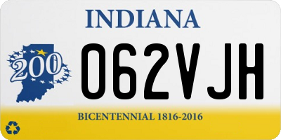 IN license plate 062VJH