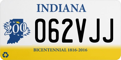 IN license plate 062VJJ