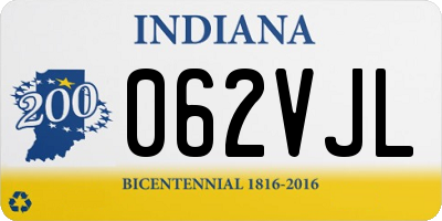 IN license plate 062VJL