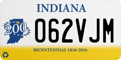 IN license plate 062VJM