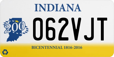 IN license plate 062VJT