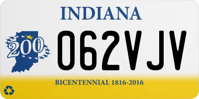 IN license plate 062VJV