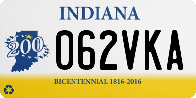 IN license plate 062VKA