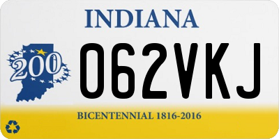 IN license plate 062VKJ