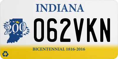 IN license plate 062VKN
