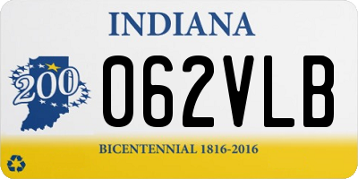 IN license plate 062VLB