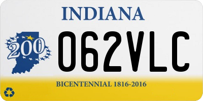 IN license plate 062VLC