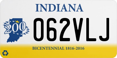 IN license plate 062VLJ