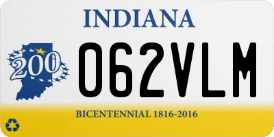 IN license plate 062VLM
