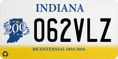 IN license plate 062VLZ