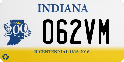 IN license plate 062VM