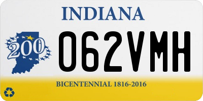 IN license plate 062VMH