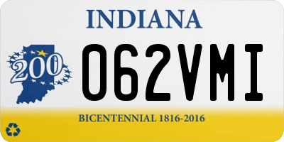IN license plate 062VMI