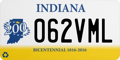 IN license plate 062VML