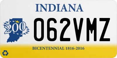 IN license plate 062VMZ