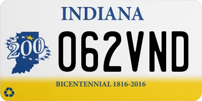 IN license plate 062VND