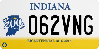 IN license plate 062VNG