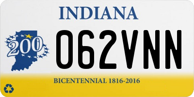 IN license plate 062VNN