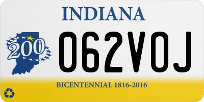 IN license plate 062VOJ
