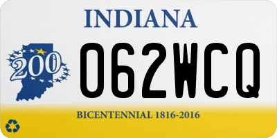 IN license plate 062WCQ