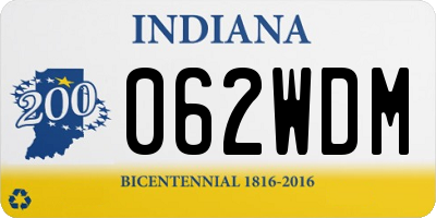 IN license plate 062WDM