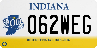 IN license plate 062WEG