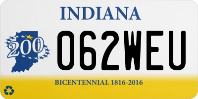 IN license plate 062WEU