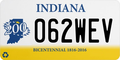 IN license plate 062WEV