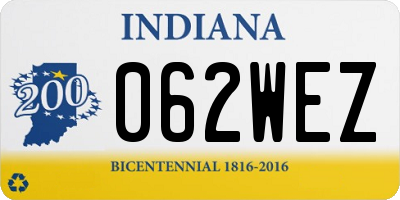 IN license plate 062WEZ