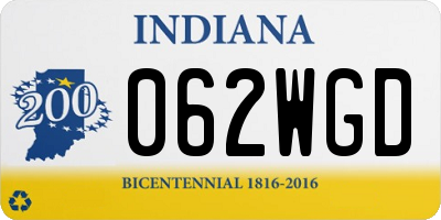 IN license plate 062WGD