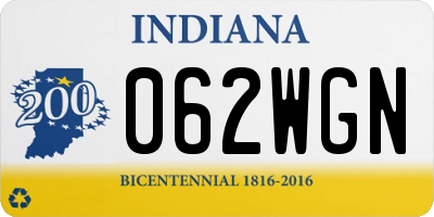 IN license plate 062WGN
